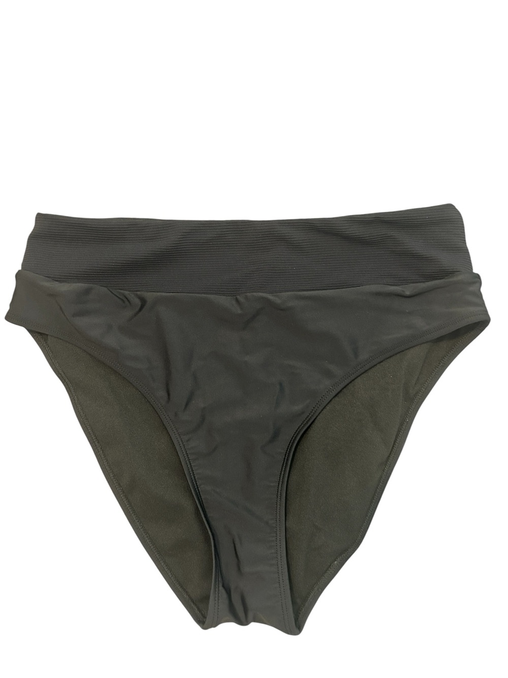 Women’s Black High Waisted Bikini Bottoms Swimwear Size L NWOT